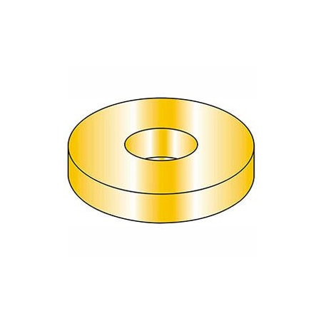 5/16in Flat Washer - SAE - 11/32in I.D. - Steel - Yellow Zinc - Grade 8 - Pkg Of 100